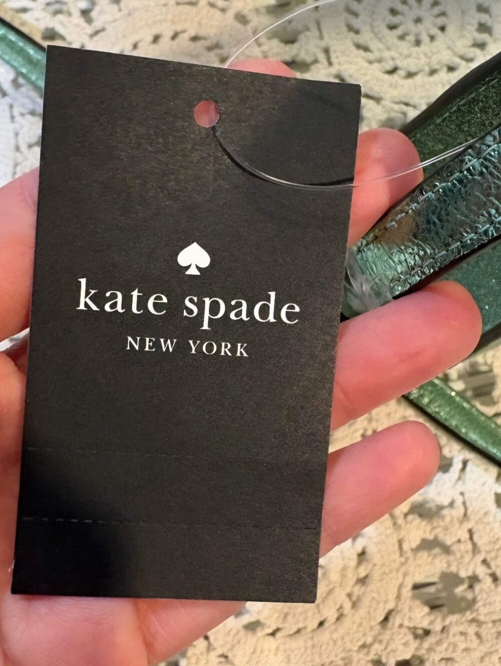 Kate Spade Metallic Green Glitter Bag - Picture 16 of 16
